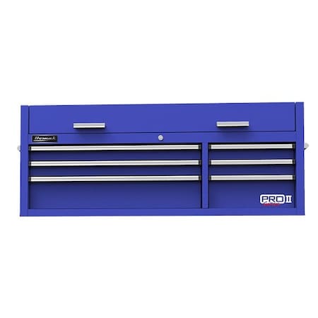 Homak 54in Pro 2 6-Drawer Top Chest - Blue BL02054602